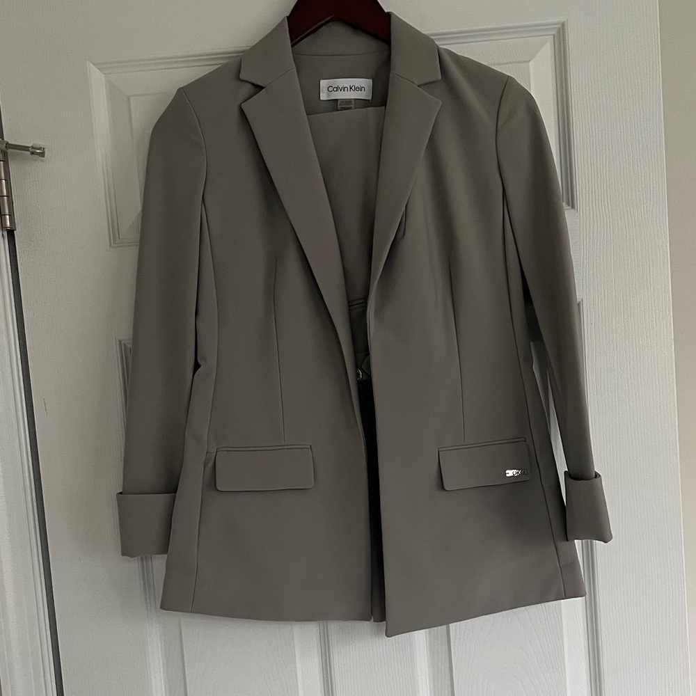 Calvin Klein Women's Taupe Blazer